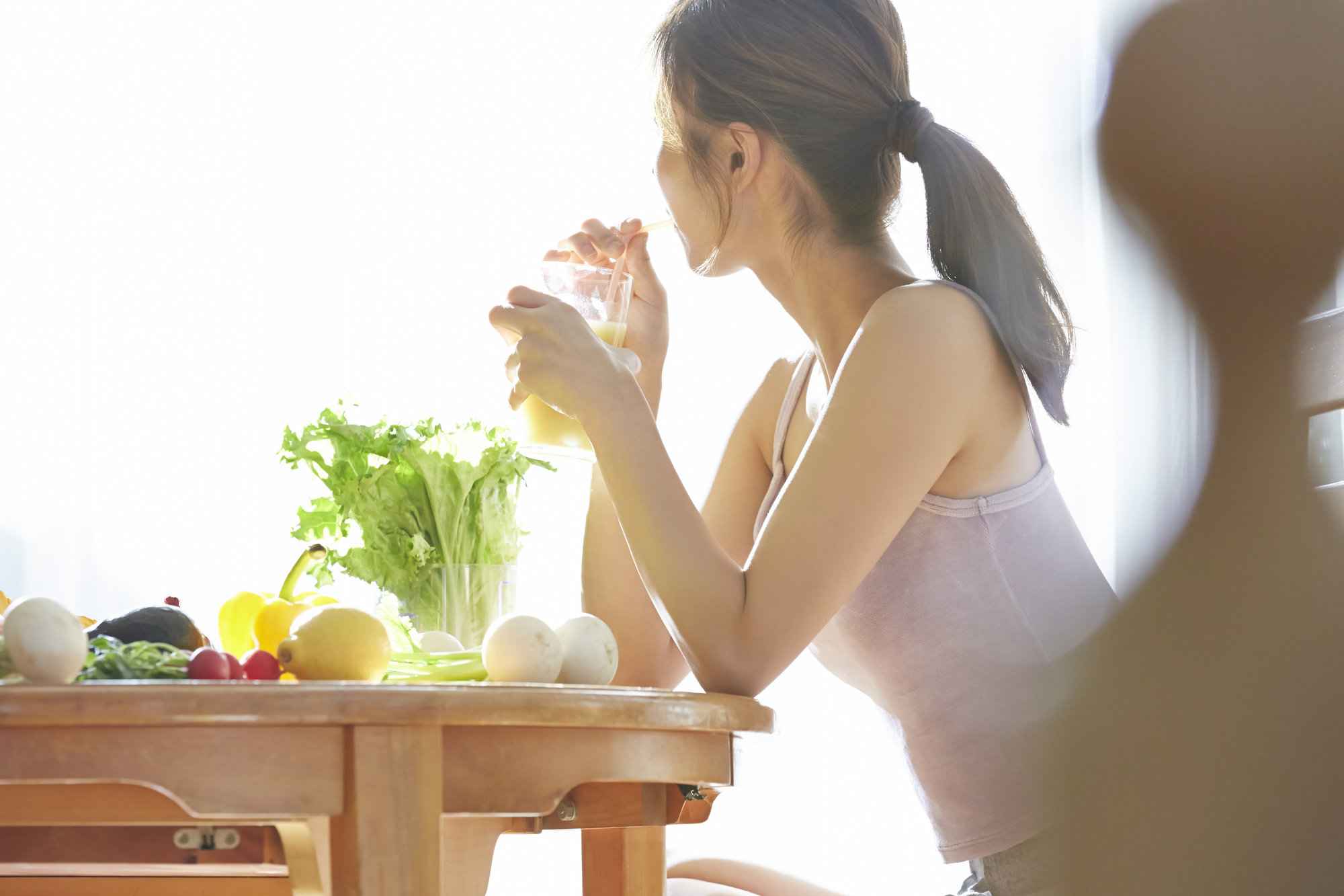 食生活にこだわる女性